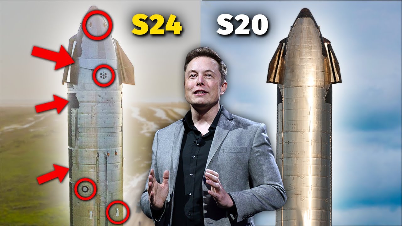 SPACEX GREAT IMPROVEMENTS FROM STARSHIP S20 TO S24 THAT NO ONE TALKS ABOUT ARE INSANE